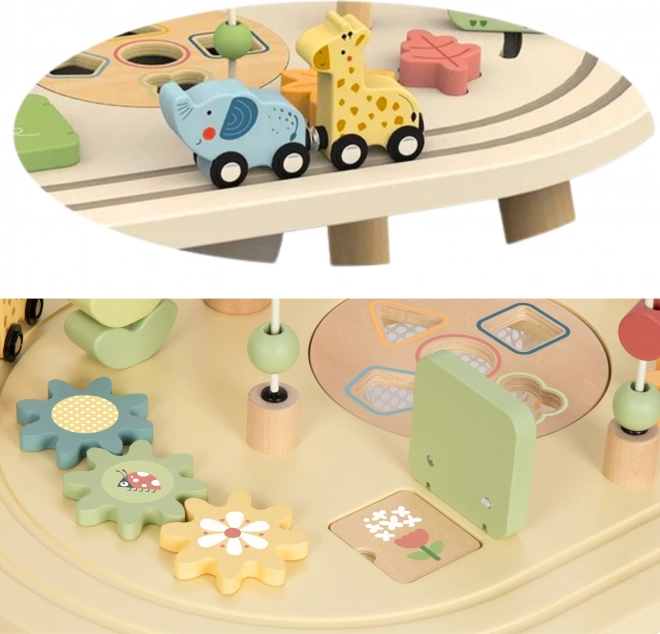Tavolino di legno attività Safari TOOKY TOY