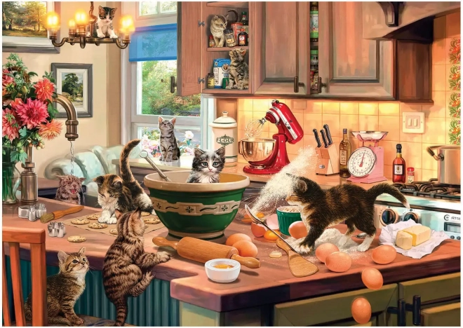 Puzzle Gatti in Cucina XL 700 pezzi