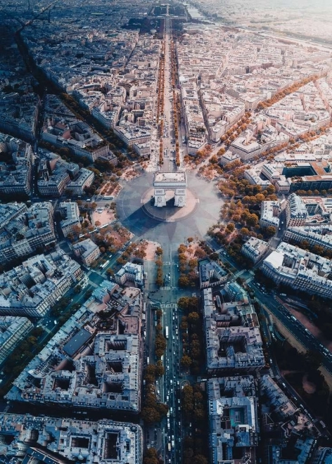 Puzzle 1000 pezzi Parigi dall'alto