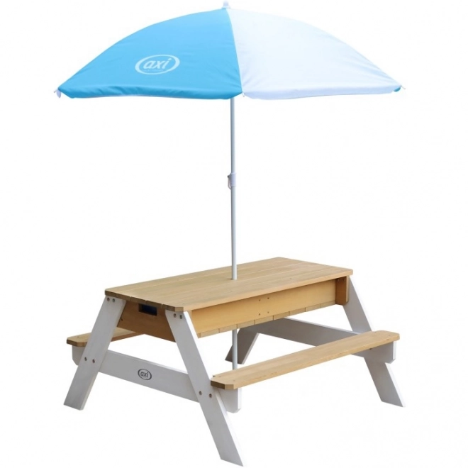 Tavolo da picnic per bambini con ombrellone AXI