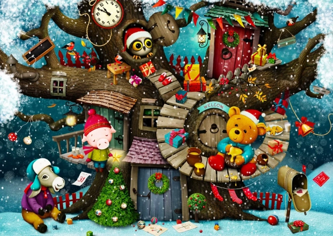 Puzzle Divertenti Natale Fiabesco 1000 Pezzi