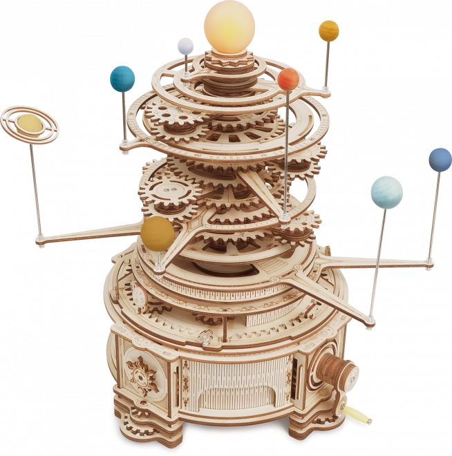 Puzzle Robotime Rokr 3D Sistema Solare Orrery in legno