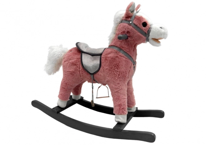 Cavallo a dondolo rosa con suoni