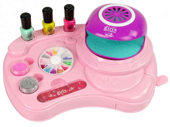 Set per Nail Art con Smalti Glitter e Lampada