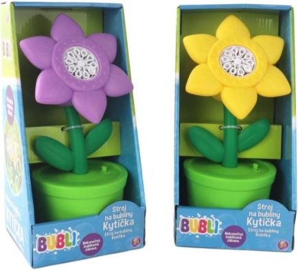 Macchina per bolle a forma di fiore - giallo