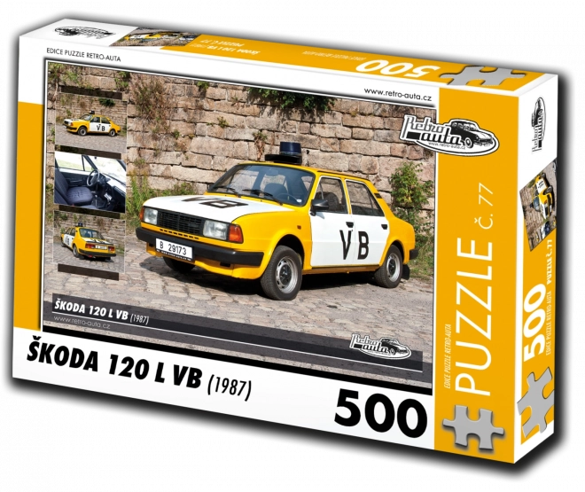 RETRO-AUTA Puzzle n. 77 Škoda 120 L VB (1987) 500 pezzi