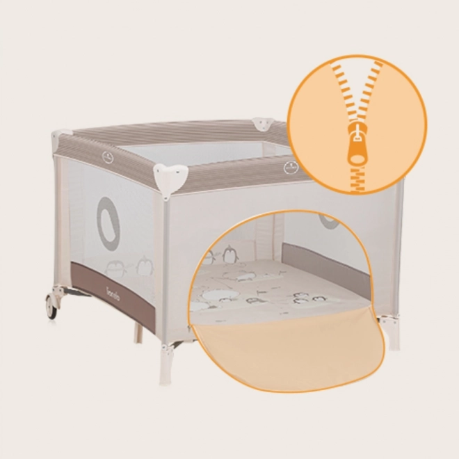 Box per bambini Lionelo Bonnie Beige Sand