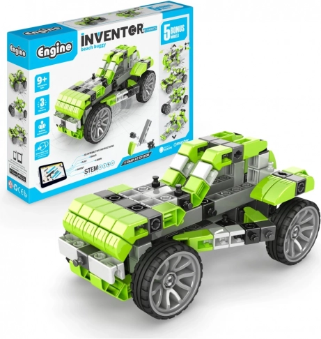 engino inventor buggy – set di costruzione 5 modelli