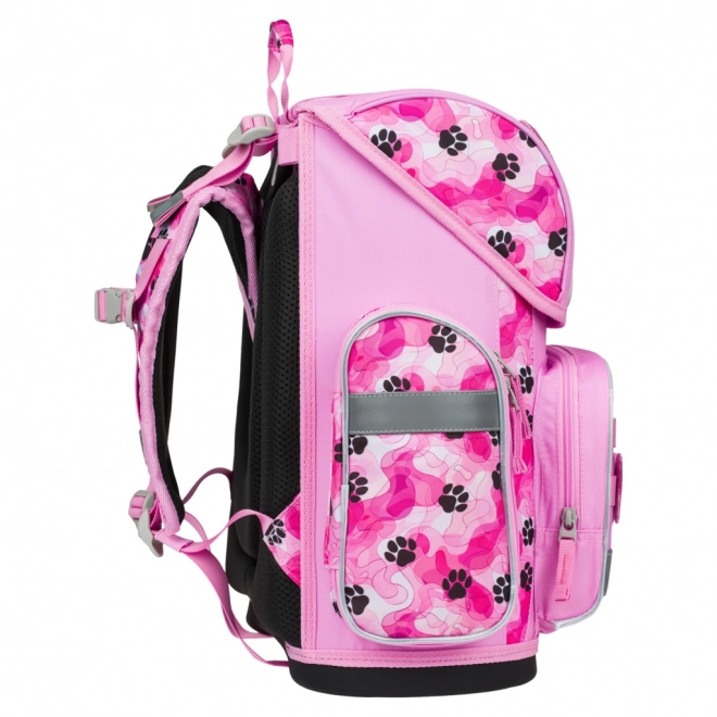 Set di articoli scolastici BAGGL Tlapky: zaino, astuccio e sacchetto