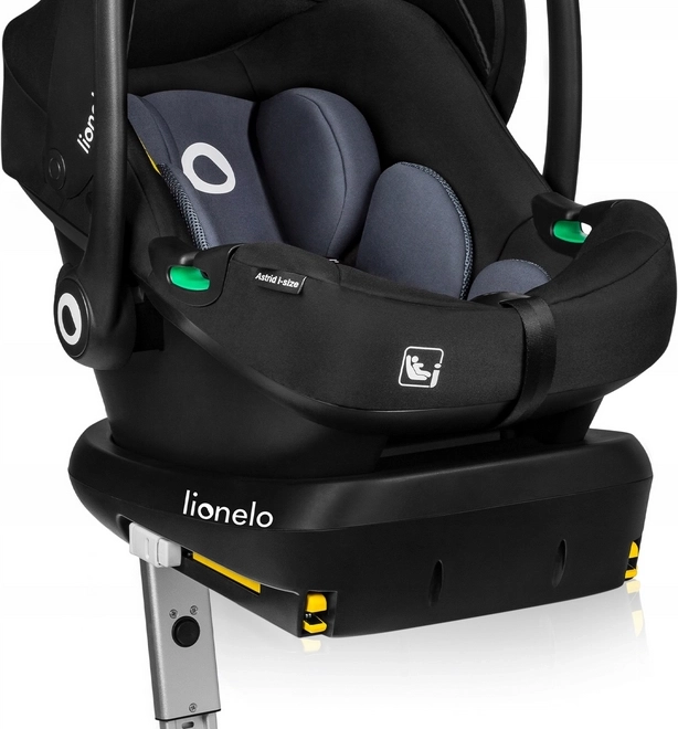 Seggiolino auto Lionelo Astrid i-Size nero-grigio