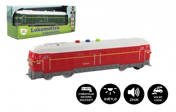 Locomotiva giocattolo a batteria con suoni e luci