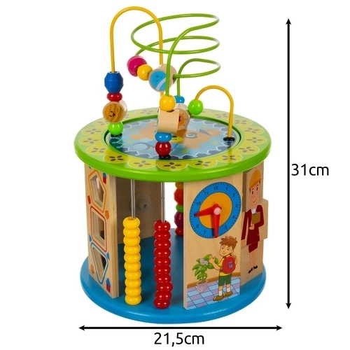 Cubo educativo in legno per bambini