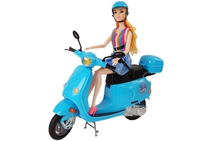 Bambola con scooter e accessori