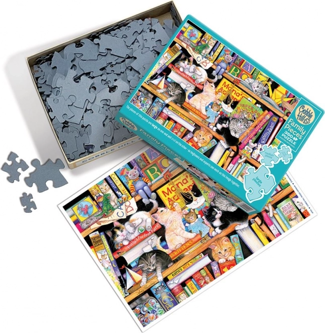 Puzzle famigliare storie di gatti Cobble Hill