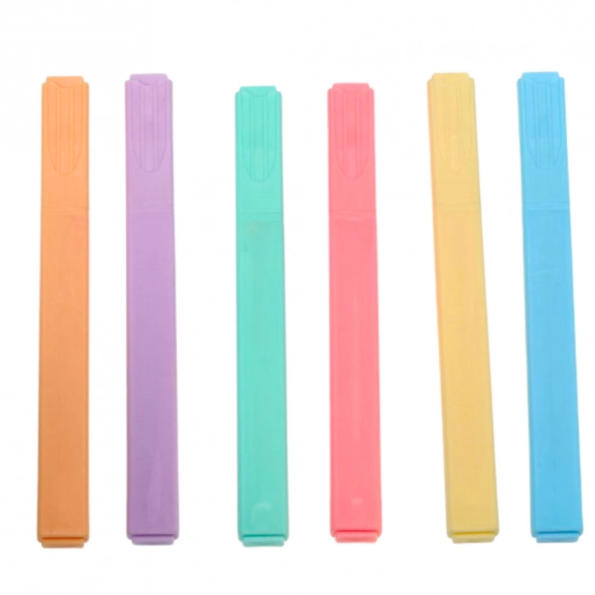 Set evidenziatori colorati per ufficio e scuola 6 pezzi