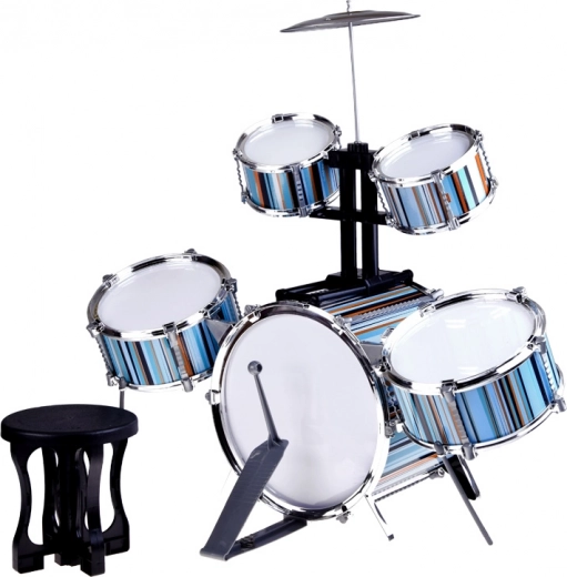 Set completo a 5 pezzi con piatto e bacchette