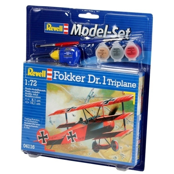 Modello di Aereo Fokker Dr. 1 Triplano