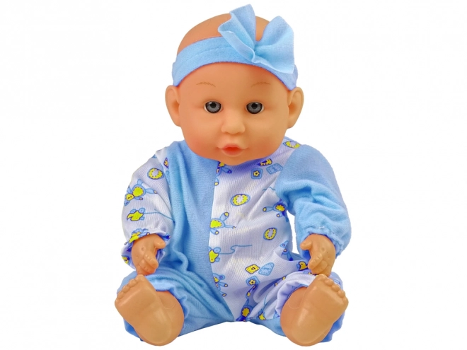 Bambola Baby con Fiocco Blu