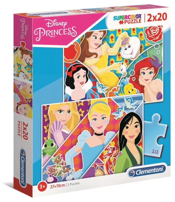 Puzzle Clementoni Principesse Disney 2x20 pezzi