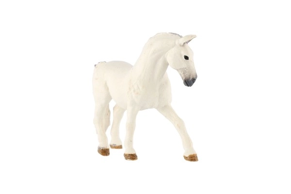 Cavallo Bianco Zooted in Plastica 13 cm in Sacchetto