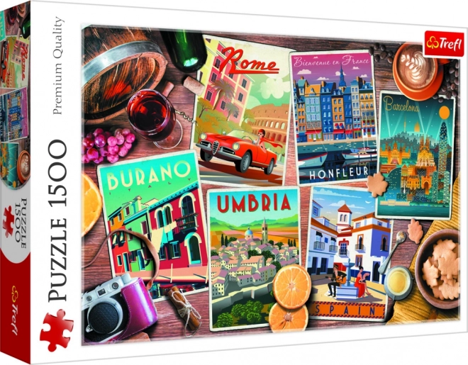 Puzzle Viaggi in Europa 1500 pezzi