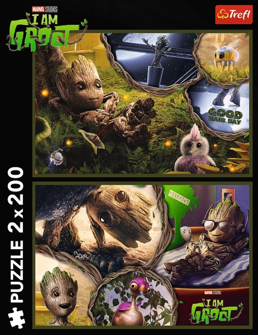 Puzzle Marvel 2x200 pezzi Io sono Groot