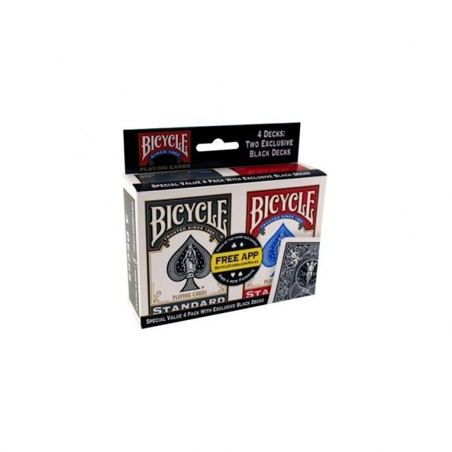 Carte da Gioco Bicycle Rider Back Set 4 Mazzi