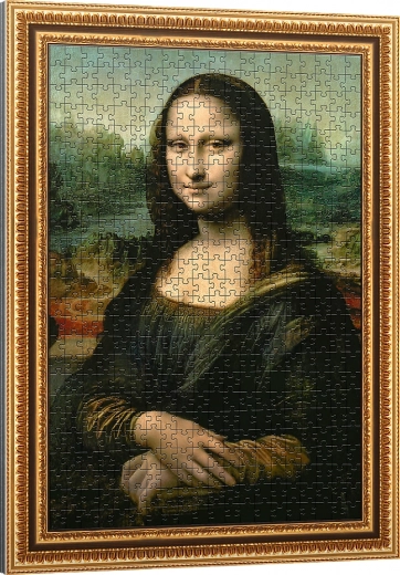Puzzle Mona Lisa 500 pezzi con cornice TREFL