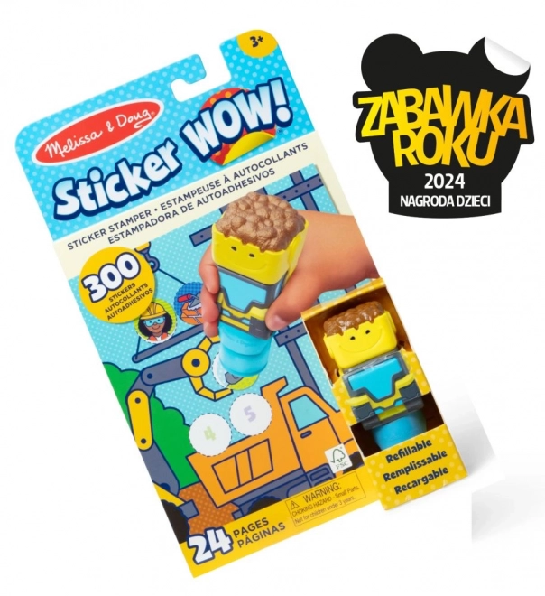 Sticker WOW! Libro con adesivi Bulldozer