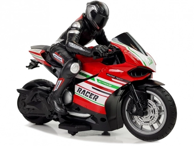 Moto da corsa telecomandato rosso
