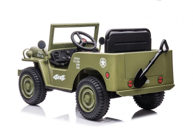 Auto a batteria verde oliva 4x4