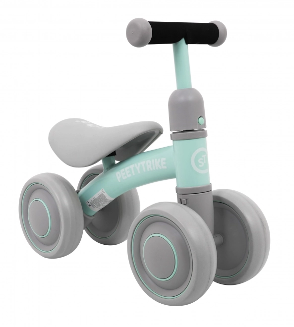 Primo Triciclo Senza Pedali per Bambini Verde a 4 Ruote PettyTrike