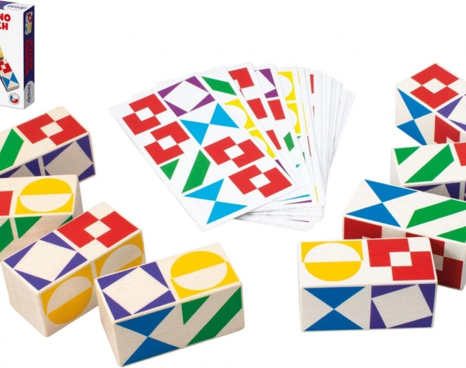 Gioco da tavolo Domino Match in legno nella scatolina