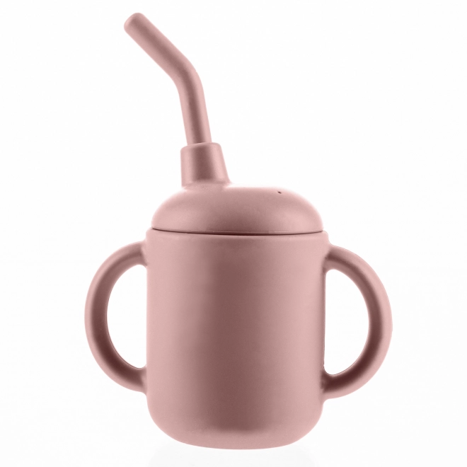 Tazza in silicone 2 in 1 rosa antico