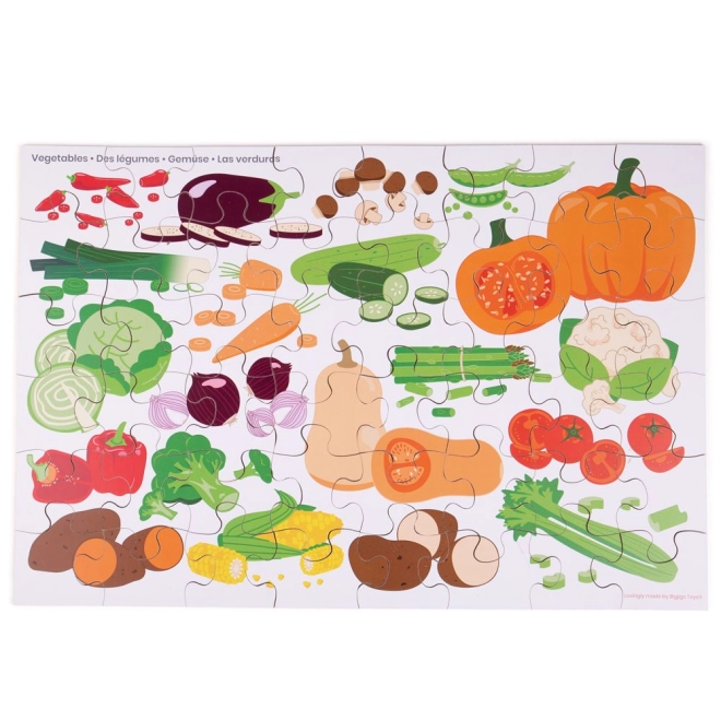 Puzzle colorato con verdure