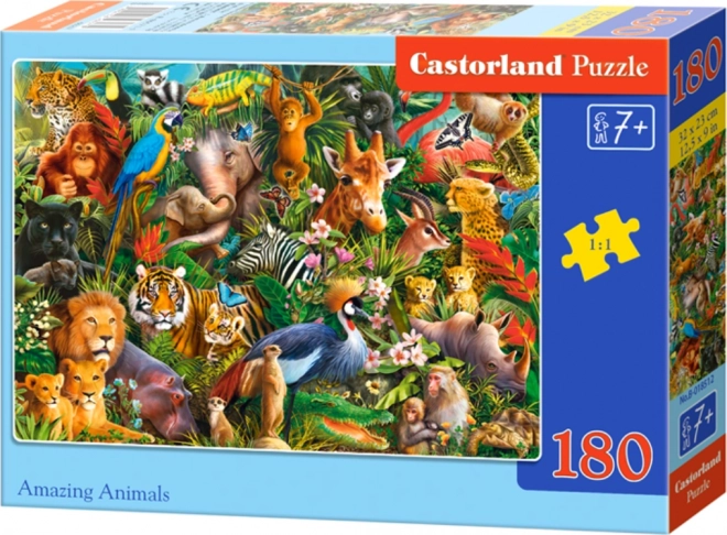 Puzzle Castorland Animali Straordinari 180 Pezzi