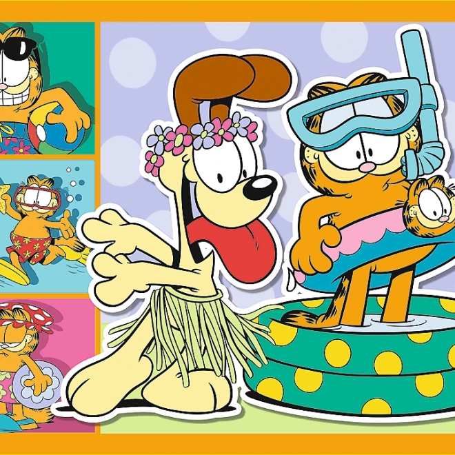 Puzzle TREFL Garfield ama le lasagne 4in1
