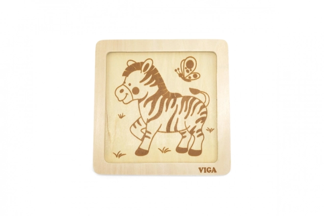 Puzzle in legno zebra