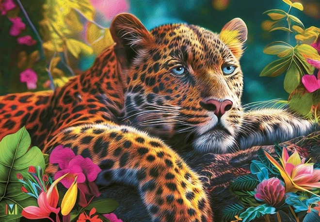 Puzzle Leopard Sdraiato 500 Pezzi