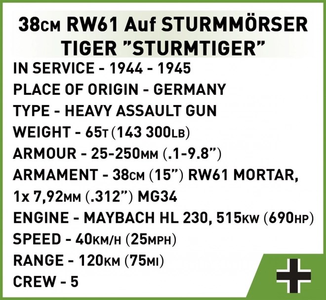 Blocco Sturmtiger 38 cm