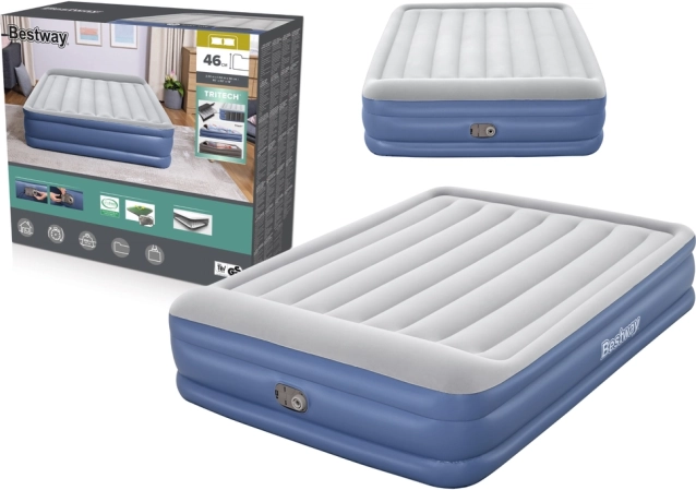 Materasso gonfiabile 203 × 152 × 46 cm BESTWAY con pompa integrata