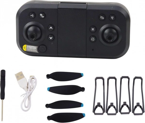 Drone LU60 con doppia fotocamera HD e luci LED nero