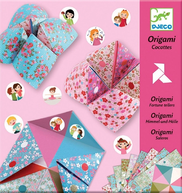 Origami cielo, inferno, paradiso (rosa) di DJECO