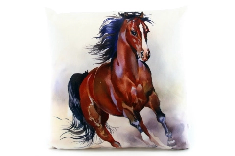 Cuscino con cavallo 33 x 33 cm