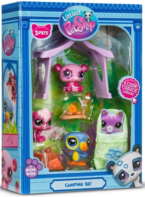 Hasbro Littlest Pet Shop set da gioco avventura in campeggio