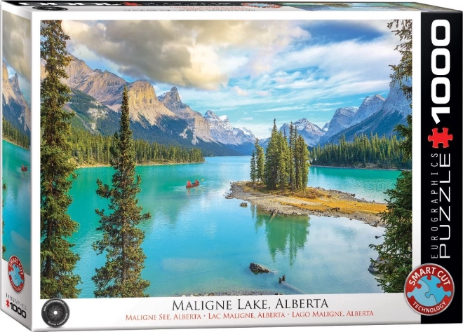 Puzzle Lago Maligne, Alberta 1000 Pezzi