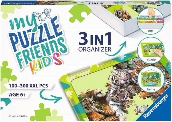 Set Puzzle My Puzzle Friends 3 in 1 Verde