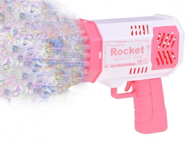 Set Pistola per Bolle di Sapone con Luce e Liquido per Bambini