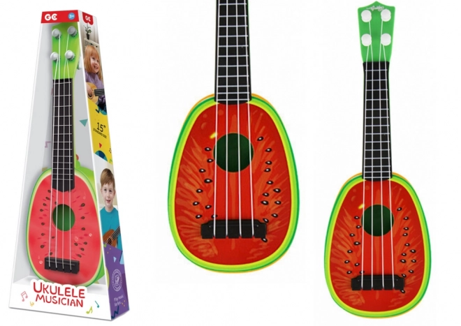 Ukulele per bambini mini chitarra 4 corde frutto anguria 15"