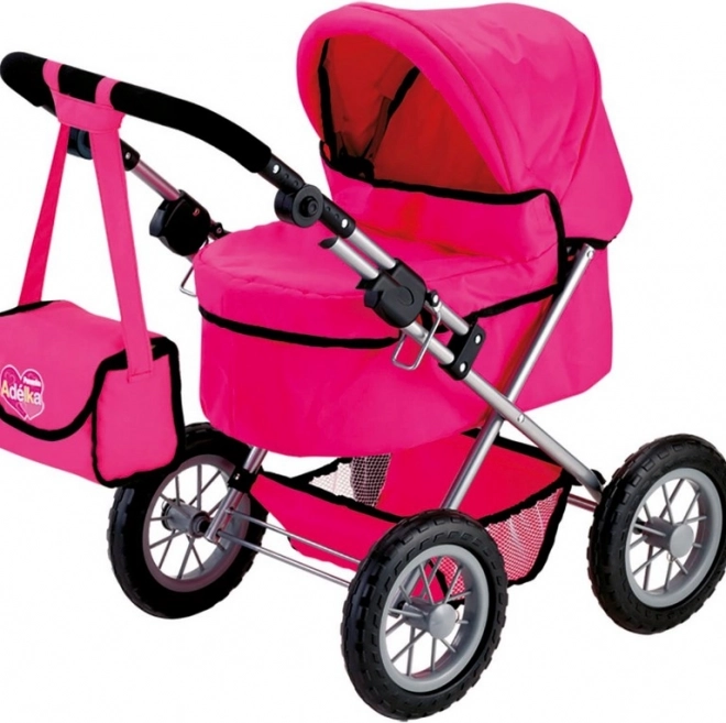 Passeggino per bambole Adélka rosa